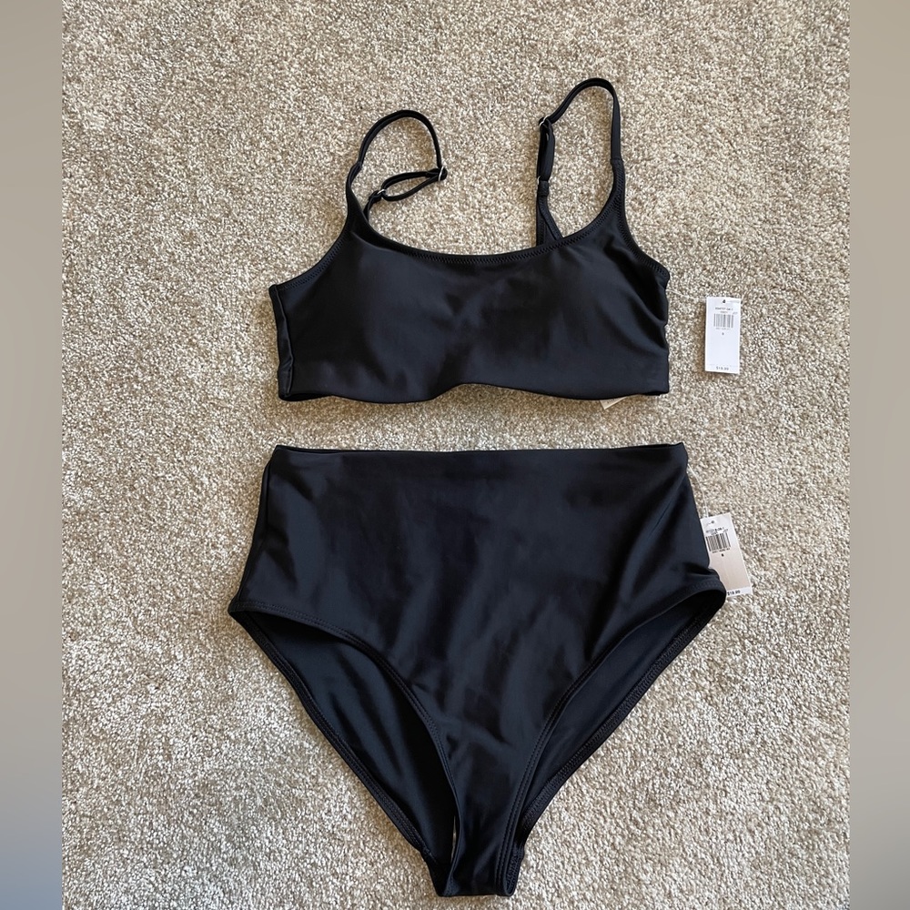 Old Navy black High waisted bikini, small